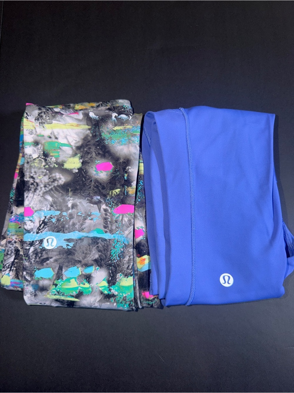 lululemon athletica Women’s ' Athletic Leggings - Blue & Multicolor